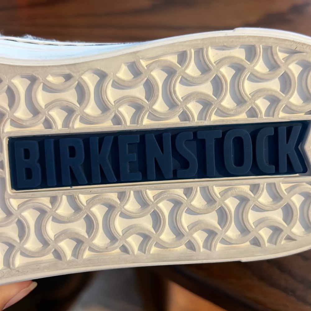 Birkenstock 40  Barrie Denim Navy Blue Slip-On Loafer Canvas Sneakers Women’s 9 - Picture 5 of 5